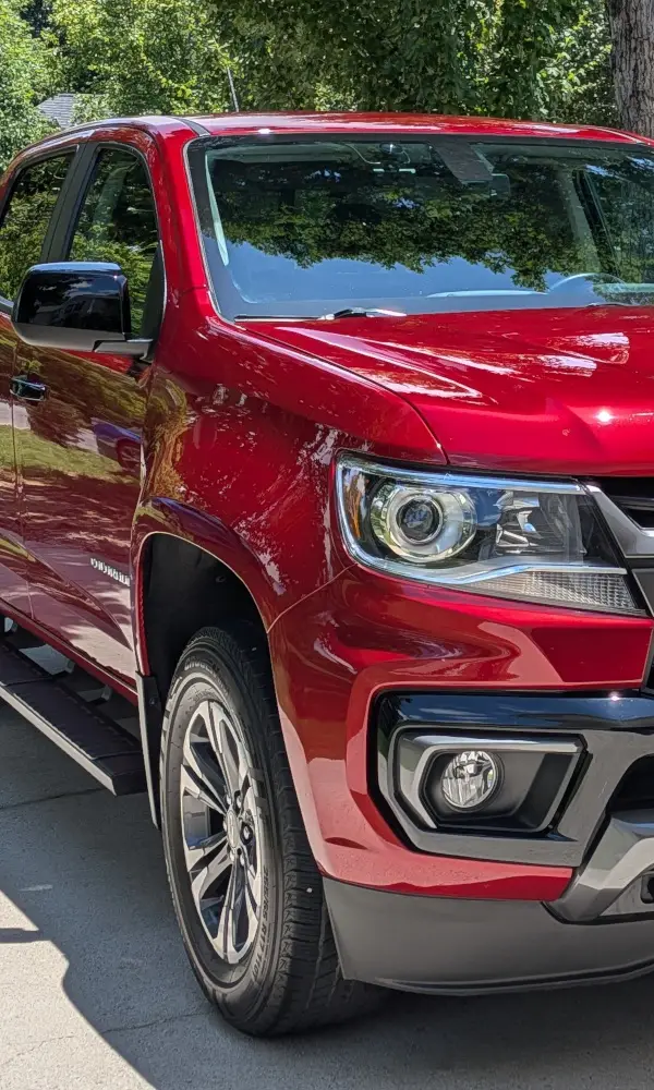 Truck paint after a mobile detail in Bradley County, TN